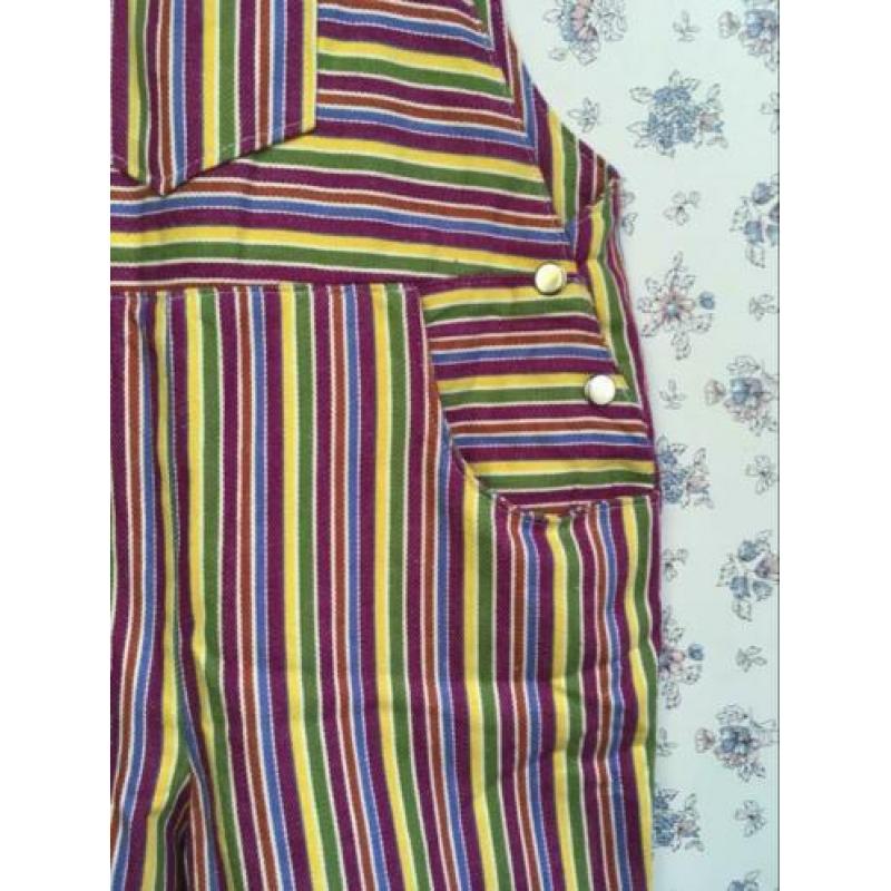 Handgemaakte vintage look tuinbroek tuinpak 86 92 98 ?