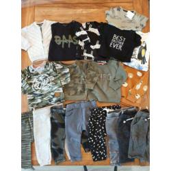 18 stuks stoere jongenskleertjes ZGAN! Mt 74