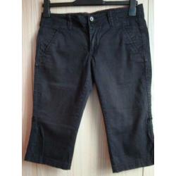 RALPH LAUREN POLO capri broek. Zwart. Jeansmaat 29 ( 36 )