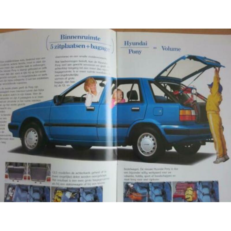 Vlaamse folder Hyundai Pony