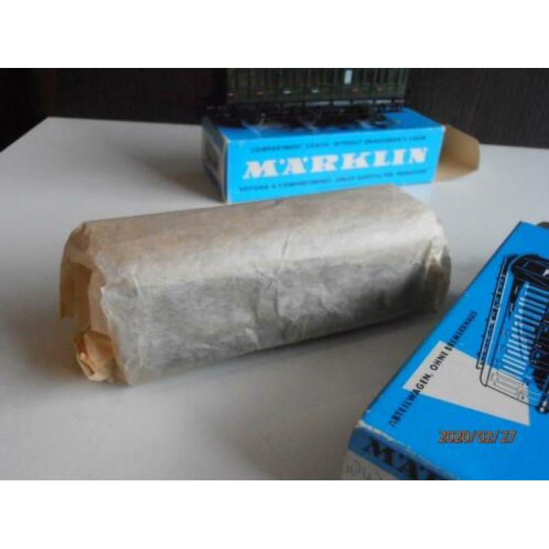 marklin 4004 4004 4005 3 compartimentrijtuigen donker blauw