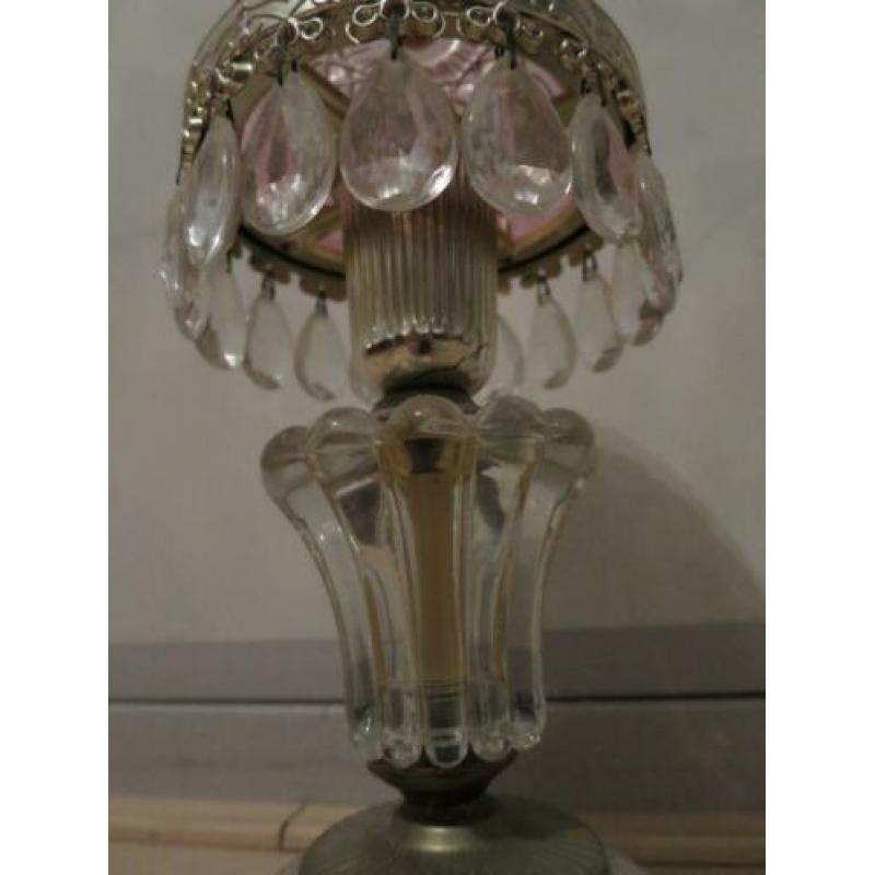 mooie goedwerkende lamp uit kristal glas 26 cm