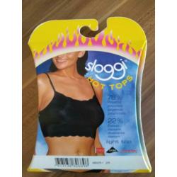 Nieuw Sloggi bh top mt M huidskleur en wit