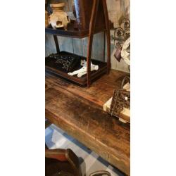 oude stoere markttafel smalle tafel