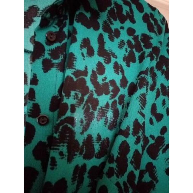 Hip! nieuwe jurk groen zwart leopard ?? Creme de la Creme ??