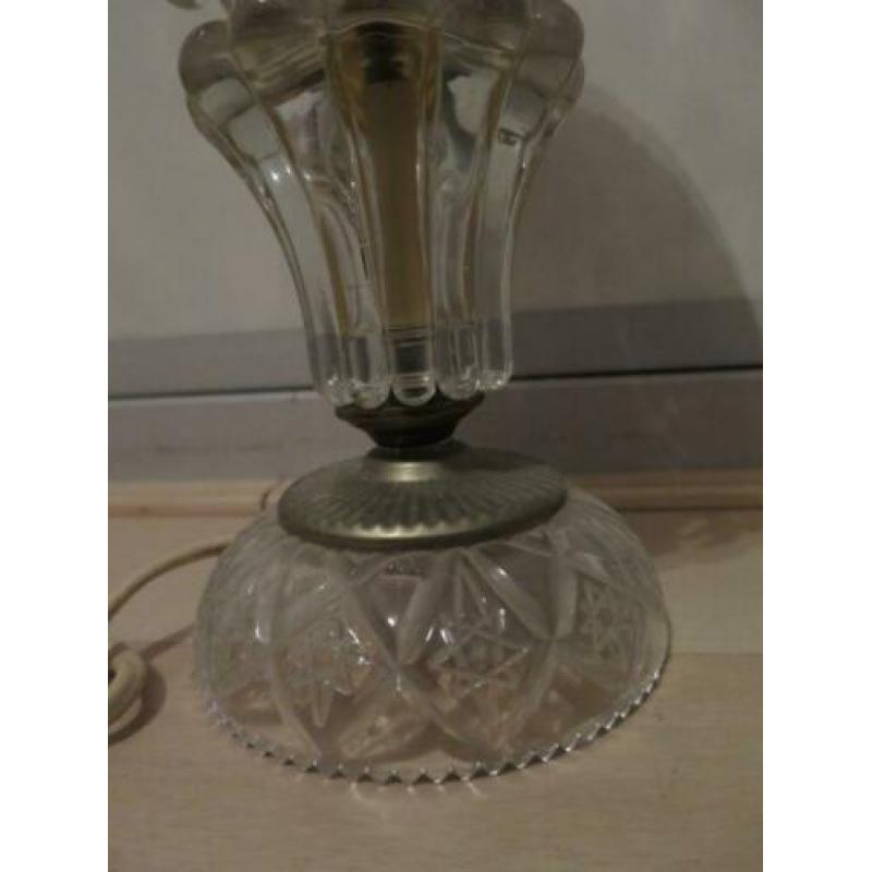 mooie goedwerkende lamp uit kristal glas 26 cm