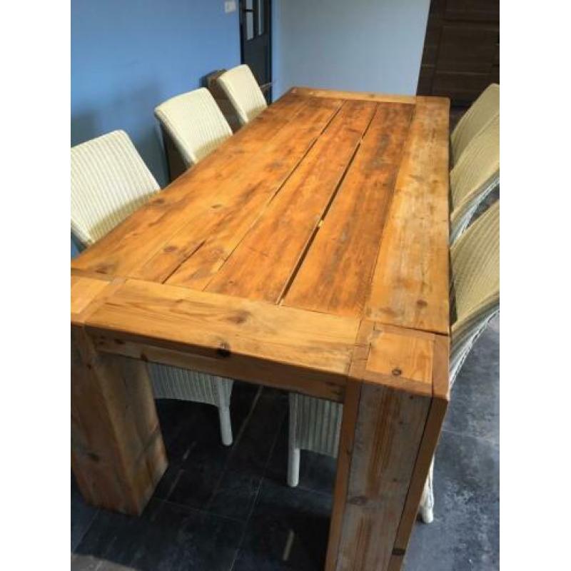 Steigerhout eettafel