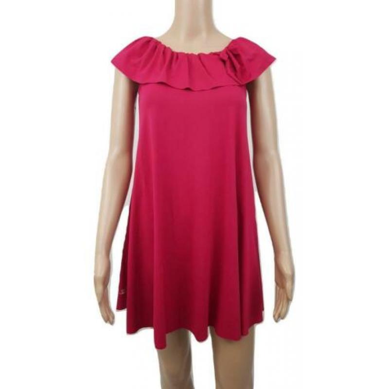 Twin-Set Simona Barbieri fuchsia roze jurk maat XS 34 zgan