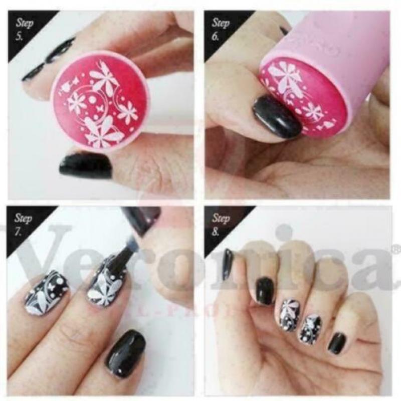 Nail art stempel plaatje M56