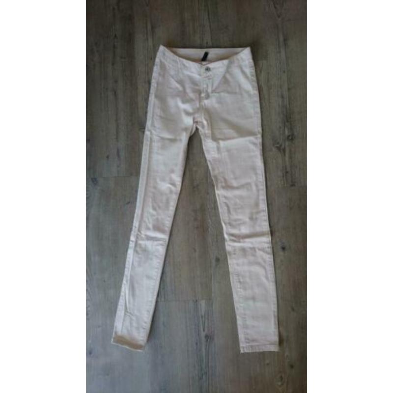 Lange Broek VILA Dames Meisjes Lichtbeige Vanilla Maat S