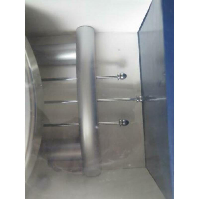 wandklok chrome slinger radio gestuurd