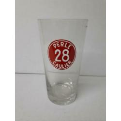 Oud perle 28 caulier bierglas uit belgië. zie foto's