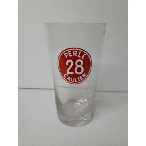 Oud perle 28 caulier bierglas uit belgië. zie foto's