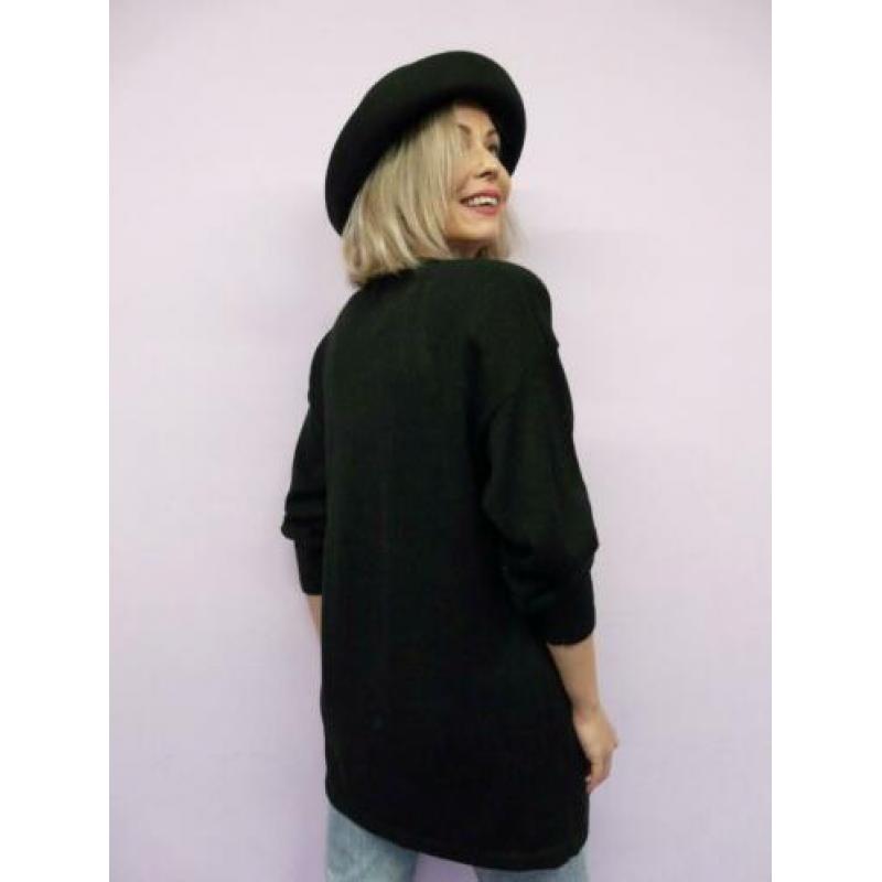 *Abfab Vintage 80's Trui met Angora XL*