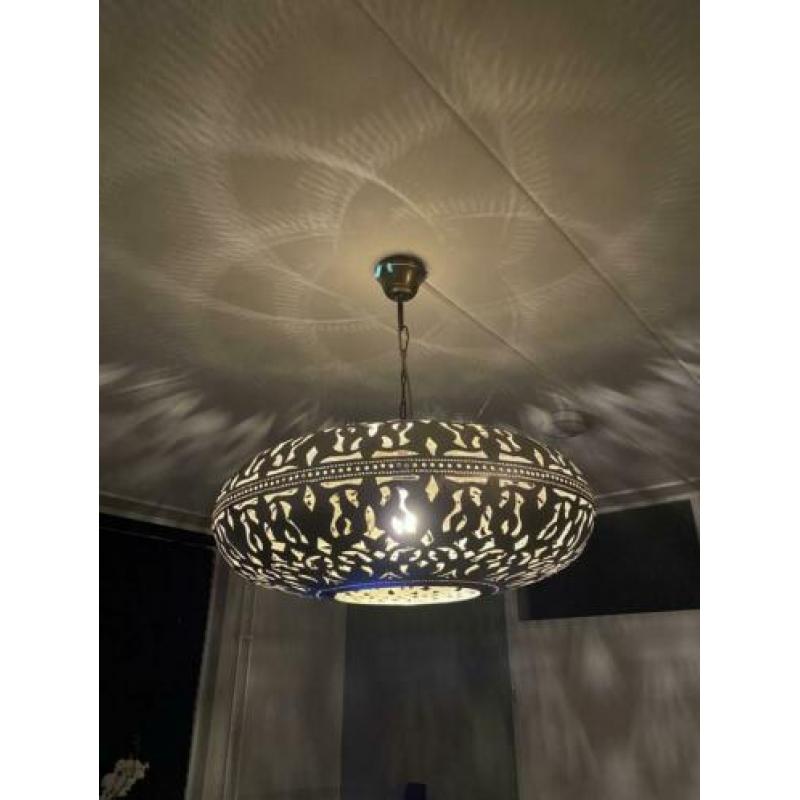 Prachtige plafond hanglamp zilver