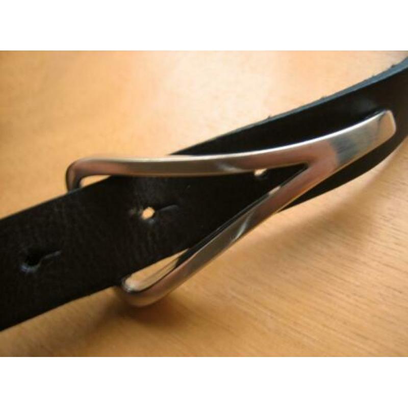 Bruin leren tailleriem met Design-gesp SAM BROWN 85 snazzeys