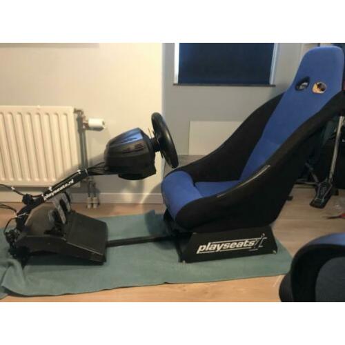 thrustmaster t300rs + T3PA Add-On Pedalen + racestoel+2games