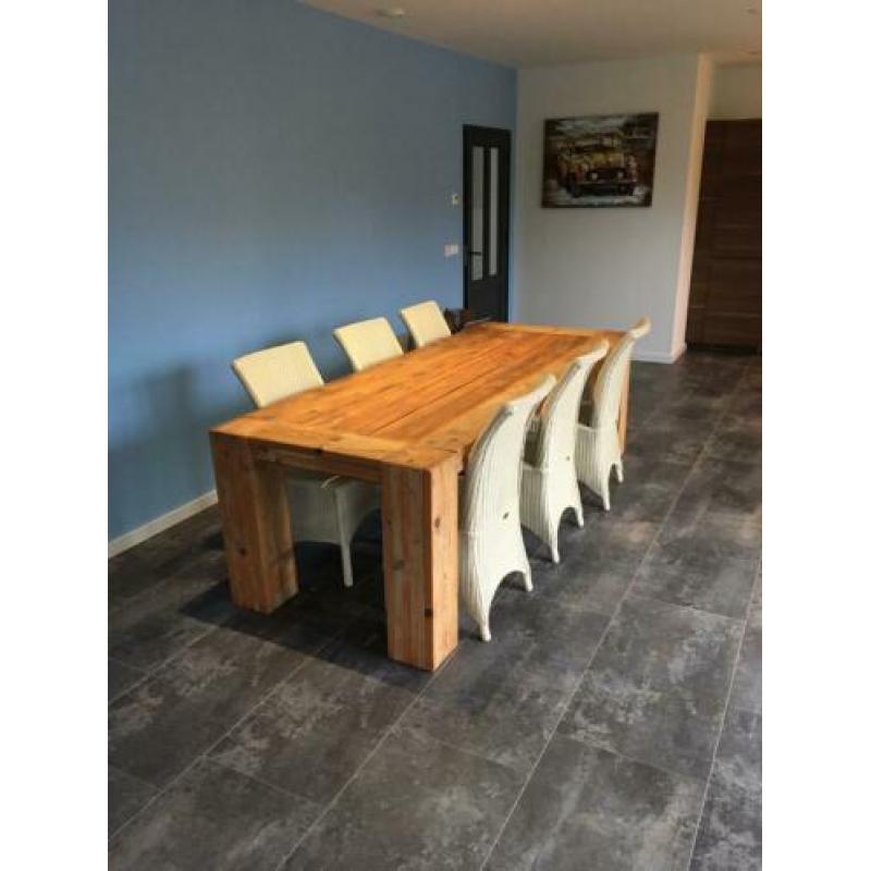 Steigerhout eettafel