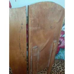 Vintage/Retro/Hippie/Drieluik/Spiegel/Kaptafel