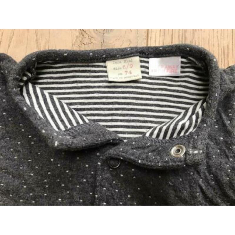 Zara kruippakje boxpakje pyjama Speelpakje maat 74 dots
