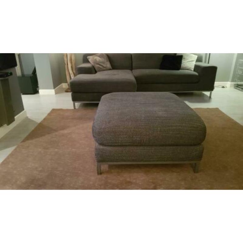 Vloerkleed 250x250 handgeknoopt wol choco/taupe nieuw!