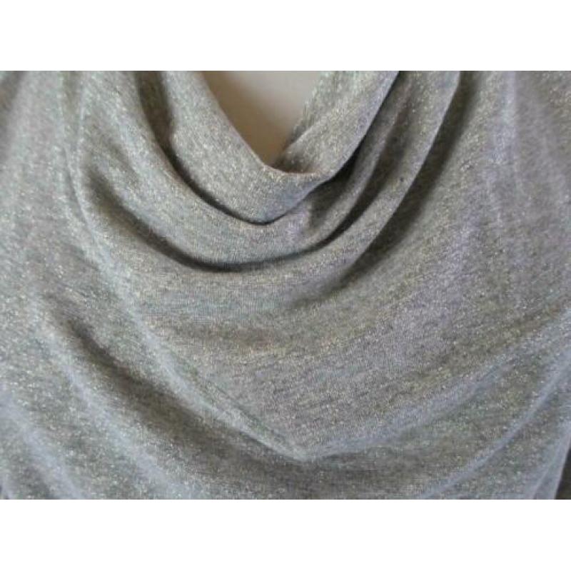Scarva Woman Top Grijs Goud Mt 38