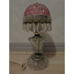 mooie goedwerkende lamp uit kristal glas 26 cm