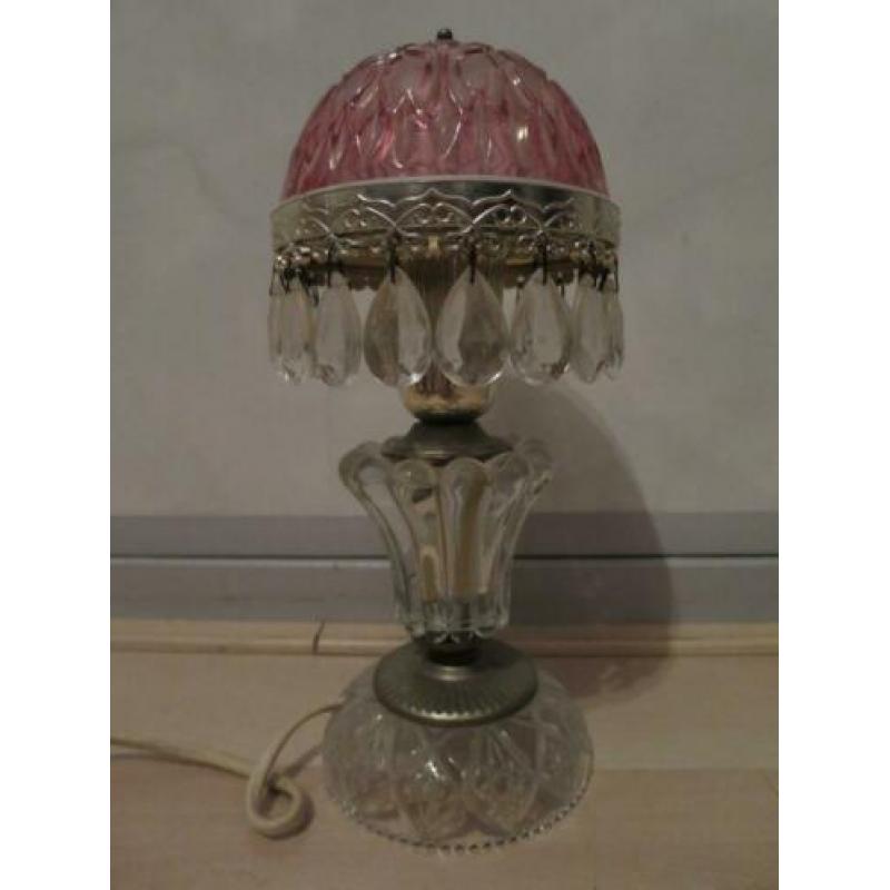 mooie goedwerkende lamp uit kristal glas 26 cm