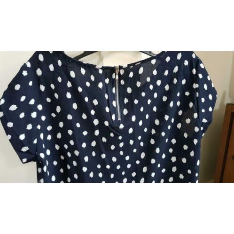 Nieuwe blauwe top/blouse ONLY mt M