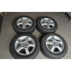 VW Golf 5 aluminium velgen met winterbanden