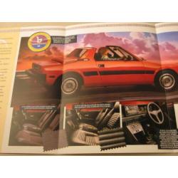 FX 045 folder Fiat X 1/9 (+ X1/9 VS) Uitvouwfolder-/poster
