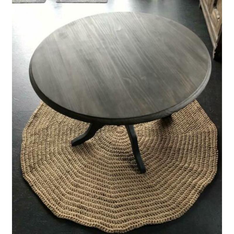 Tafel eettafel rond stoer hoffz-stijl driftwood ronde hout