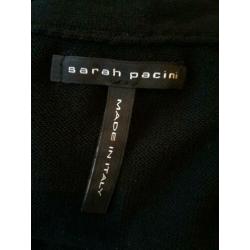 Sarah Pacini tuniek zwart wit print one size katoen Nieuw!