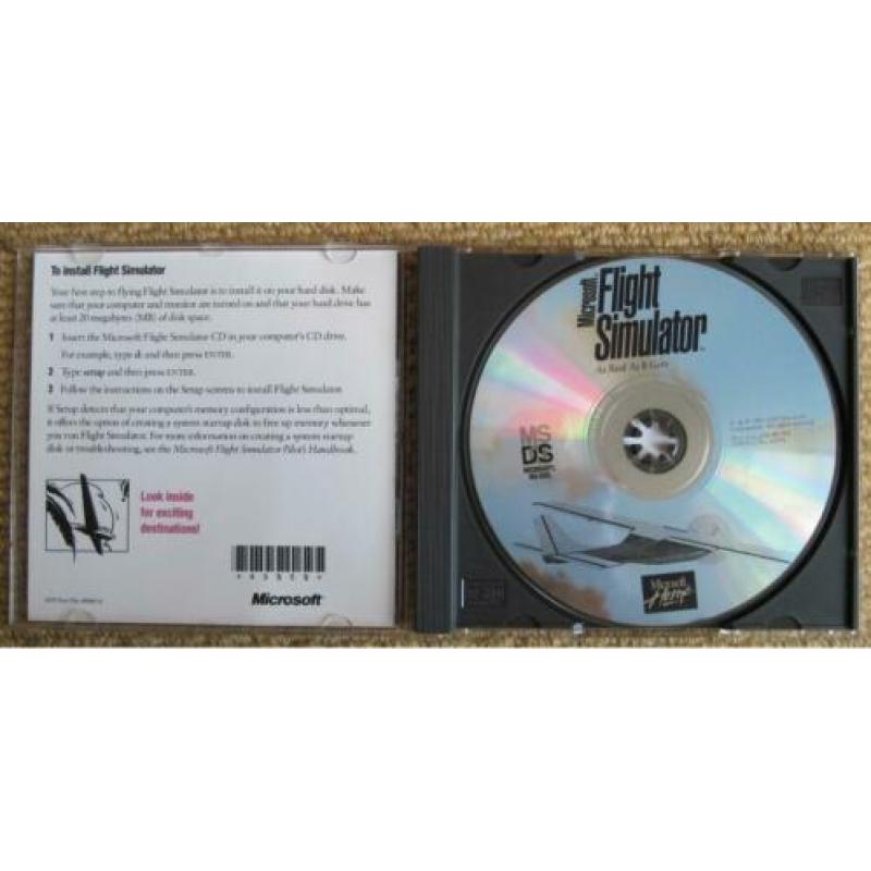 MS Flightsimulator versies 5/6, 95/98, 2004