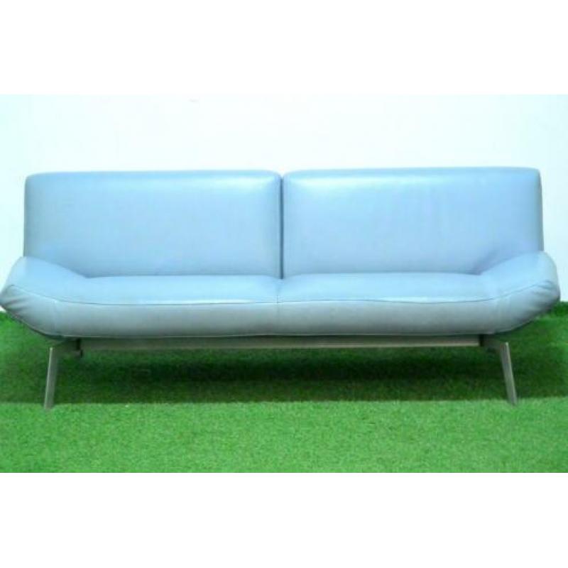 ??Als NIEUW blauwe leren Leolux Shuffle design bank!
