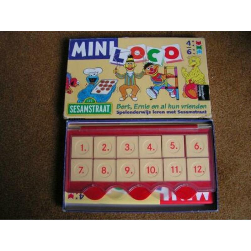 Mini Loco Sesamstraat met 4 boekjes en Locodoos
