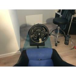 thrustmaster t300rs + T3PA Add-On Pedalen + racestoel+2games