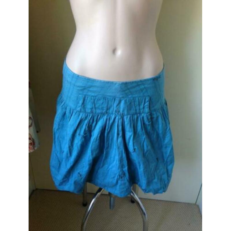 Turquoise rok Mais il est ou le soleil rok 38 M petrol nieuw