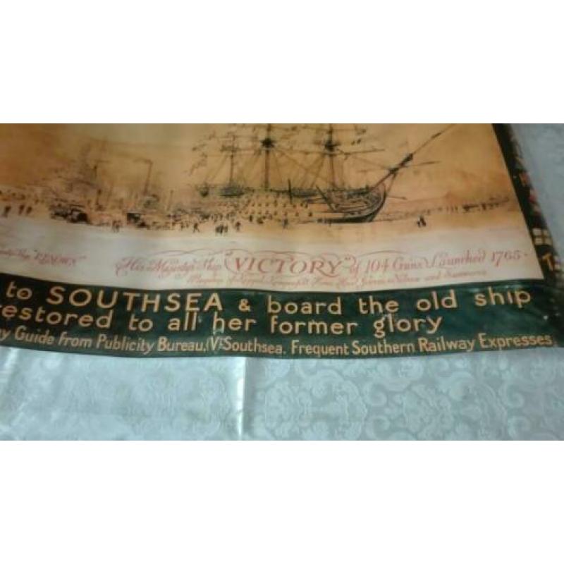 Poster van antiek schip