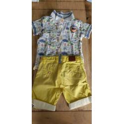 Bbl zomer setje polo korte broek jongen maat 92