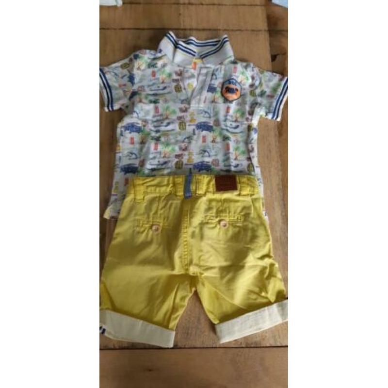 Bbl zomer setje polo korte broek jongen maat 92