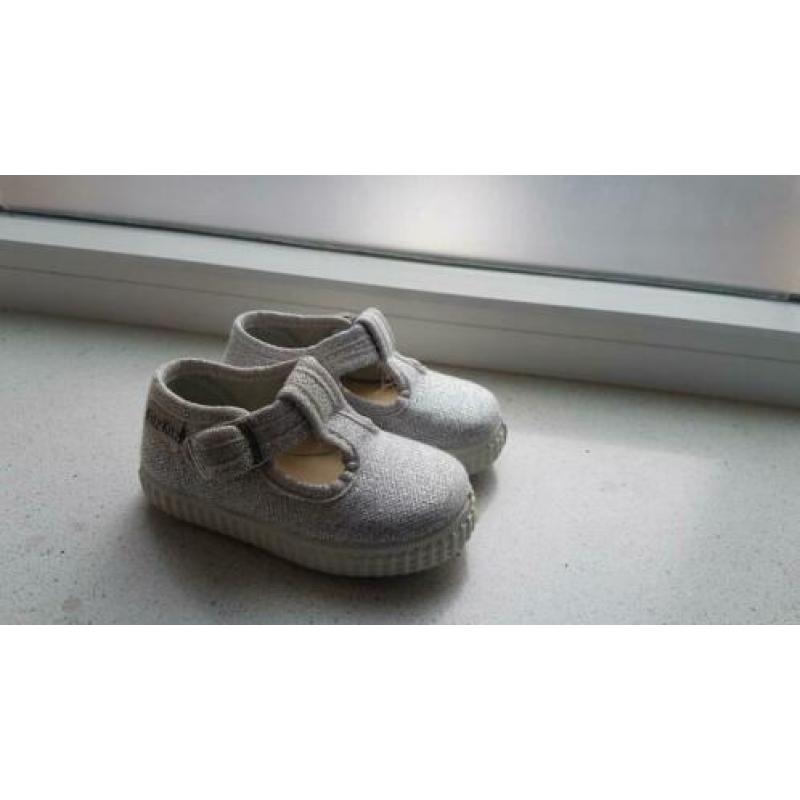 Fitz kitz schoenen 19 zilver instappers nieuw