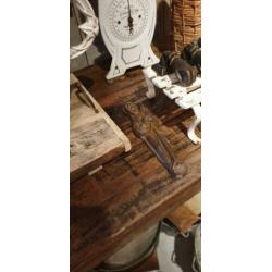 oude stoere markttafel smalle tafel