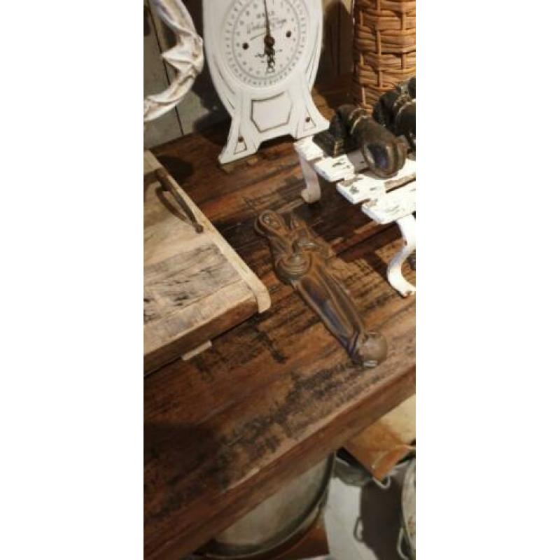 oude stoere markttafel smalle tafel