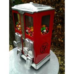 dubbele kauwgomballen pinda automaat vintage sixties fifties