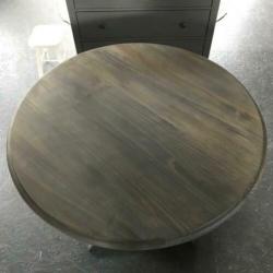 Tafel eettafel rond stoer hoffz-stijl driftwood ronde hout