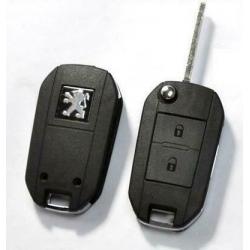 Klapsleutel voor Peugeot 106 205 206 306 405 2-knops