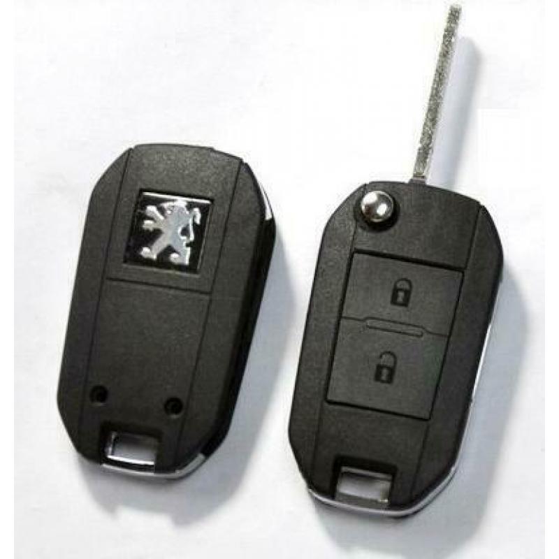Klapsleutel voor Peugeot 106 205 206 306 405 2-knops