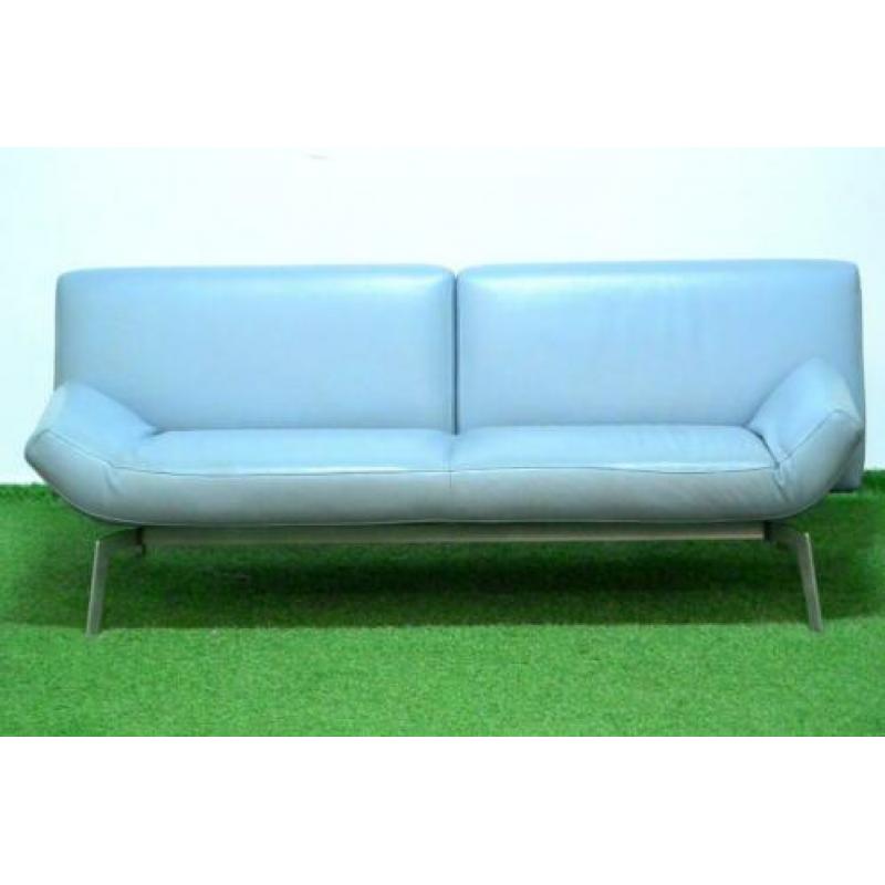 ??Als NIEUW blauwe leren Leolux Shuffle design bank!