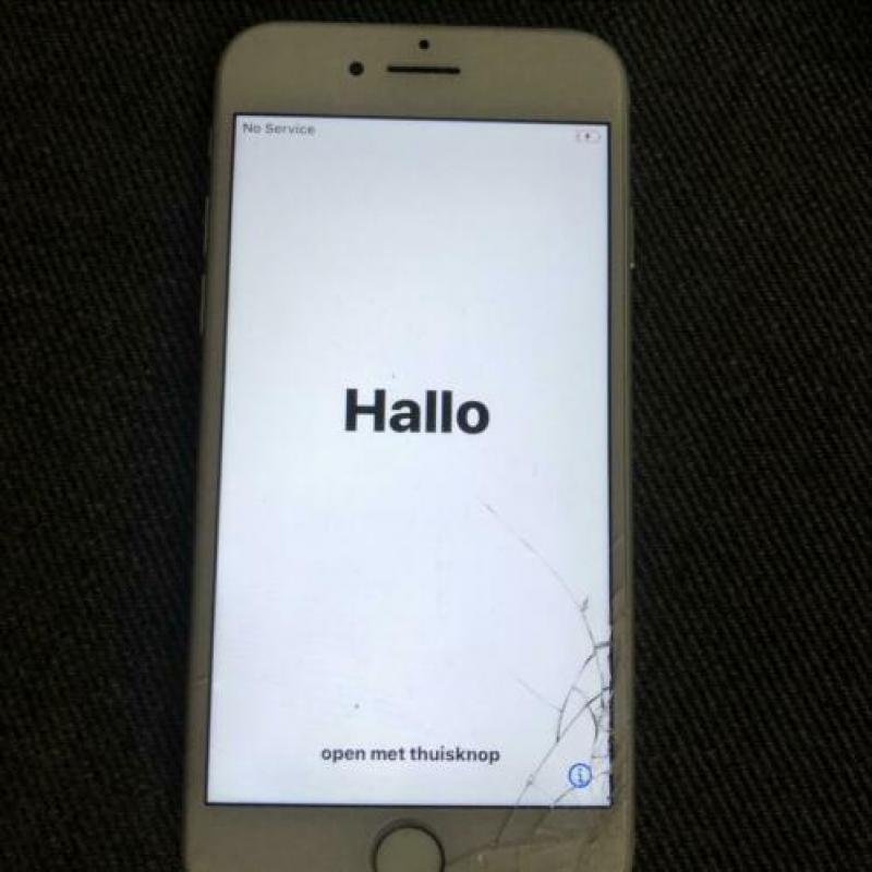 iPhone 7 met kleine barst in het scherm